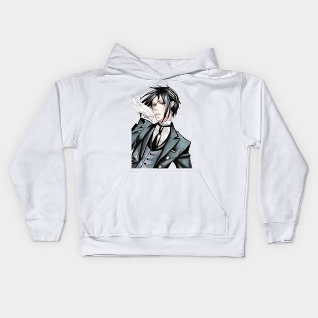 Sebastian Kids Hoodie by Mercmichelle